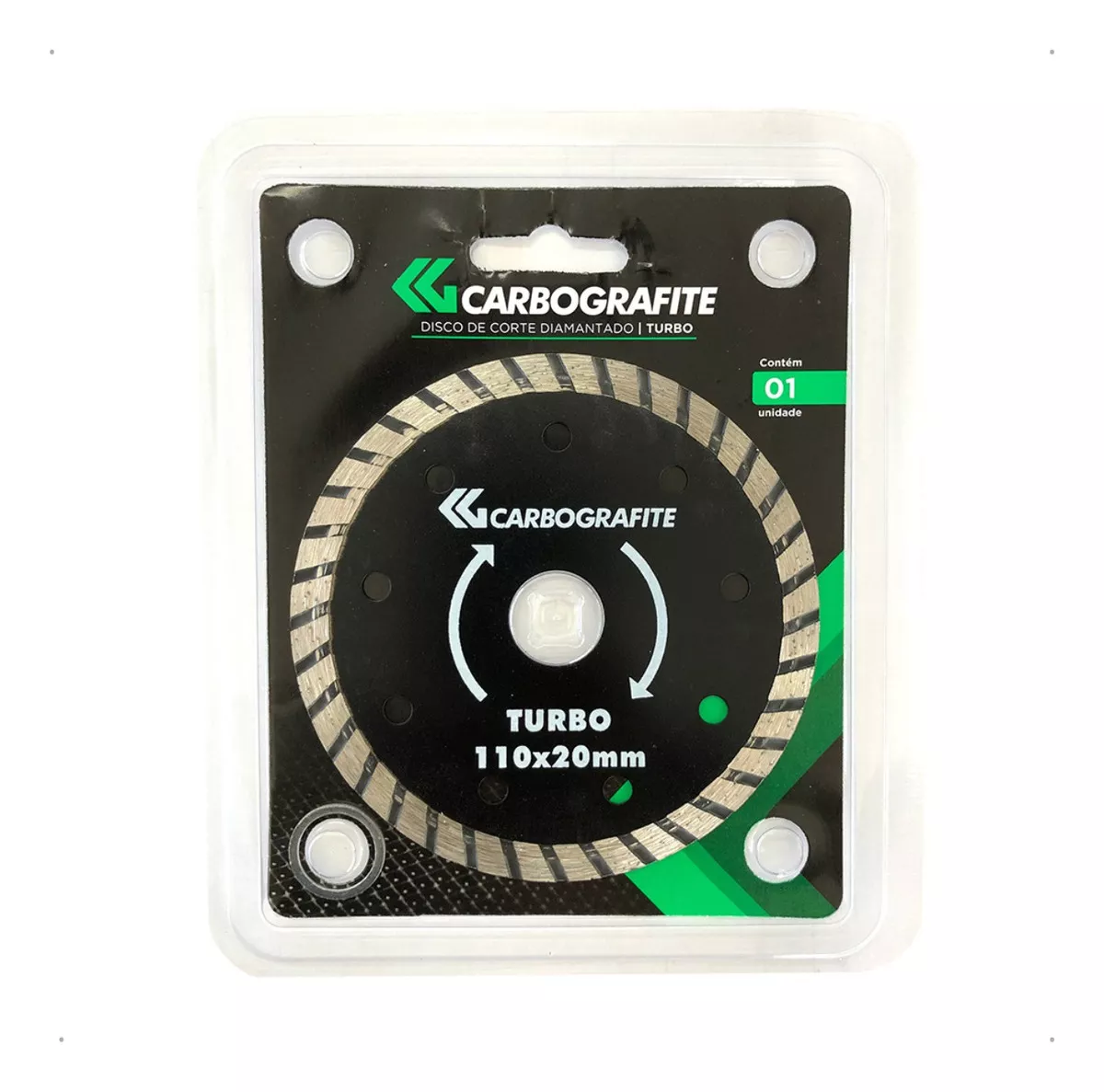disco de corte diamantado turbo 110mm carbografite