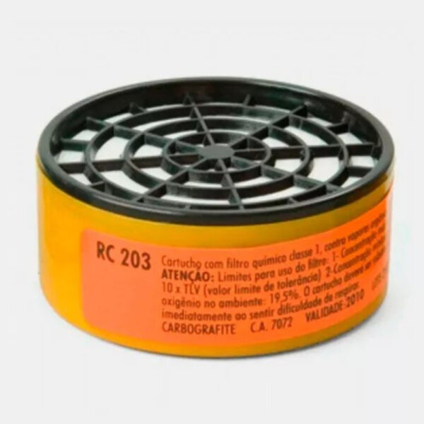 respirador semi facial cg 306 c/2 filtros rc203 (kit c/2) carbografite