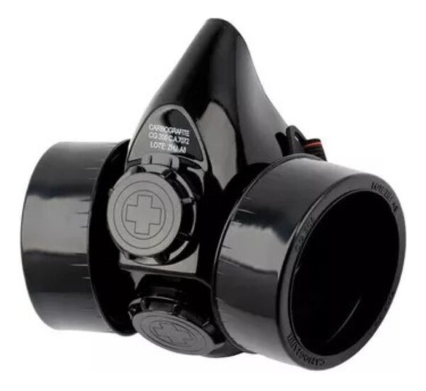 respirador semi facial cg 306 c/2 filtros rc203 (kit c/2) carbografite