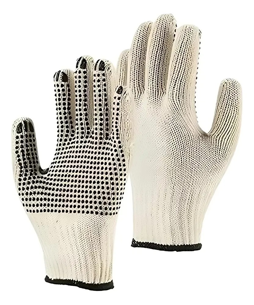 luva malha pigmentada branca (kit c/36 pares) carbografite