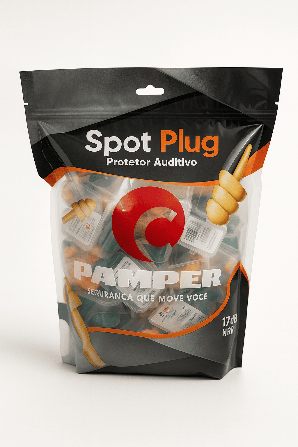 protetor auditivo spot plug 50 unidades camper